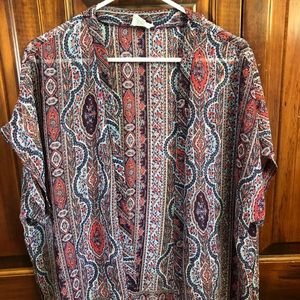 Short sleeve kimono/coverup